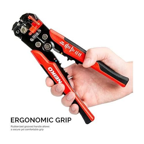  NEIKO 01924A 3-in-1 Automatic Wire Stripper, Cutter, and Crimping Tool, Auto Self-Adjusting Pliers that Cut up to 10 AWG