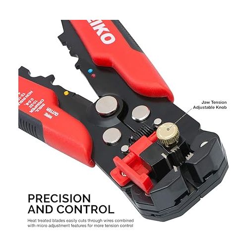  NEIKO 01924A 3-in-1 Automatic Wire Stripper, Cutter, and Crimping Tool, Auto Self-Adjusting Pliers that Cut up to 10 AWG