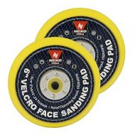 NEIKO 30263A - 6 inch Sanding Discs Hook and Loop, 2 Pack, 5/16” Arbor with 24 Thread Mounts, 10,000 RPM, Sanding Pads for Orbital Sander and DA Sander, Hook n Loop Backing Pad