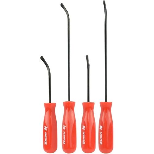  NEIKO 20758A O-Ring Pick Set, 4 Piece Automotive Pick Set, Seal Puller Pick and Hook Set for O-Rings