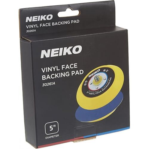 NEIKO 30261A 5” Sanding Pad with Vinyl PSA Backing, 5/16” Arbor with 24 Thread Mounts, 10,000 RPM, Sanding Pads are Ideal for Orbital and Dual Action Sander