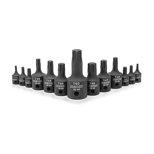  NEIKO 10281B Impact Torx Bit Socket Set, 1/4