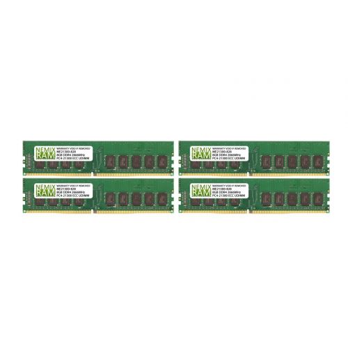  NEMIXRAM 32GB (4x8GB) DDR4-2666MHz PC4-21300 ECC UDIMM 2Rx8 1.2V Unbuffered Memory for ServerWorkstation