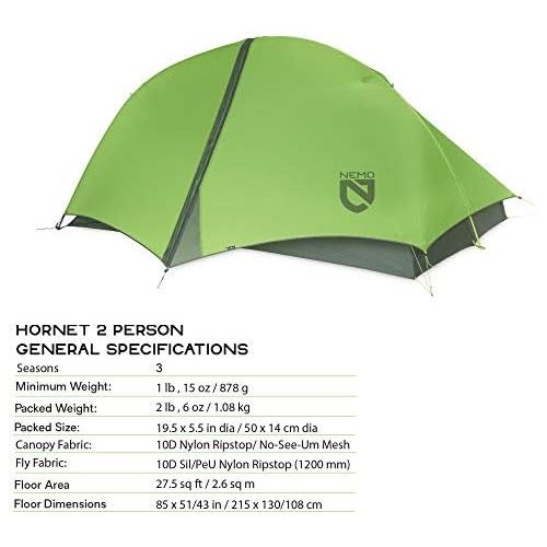  [아마존베스트]Nemo Hornet Ultralight Backpacking Tent