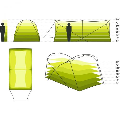  NEMO Equipment Inc. Wagontop 8P Tent: 8-Person 3-Season