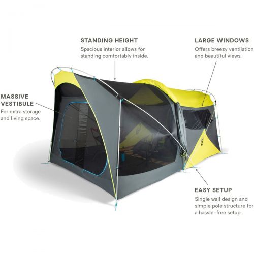  NEMO Equipment Inc. Wagontop 8P Tent: 8-Person 3-Season