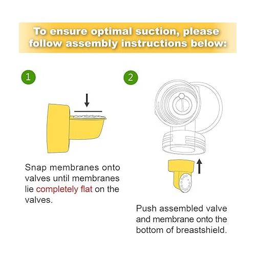  Nenesupply Tubing Compatible with Medela Pump in Style Advanced Breastpump Replacement Parts for Medela Pump Parts Incl. Tubing Valves Membranes