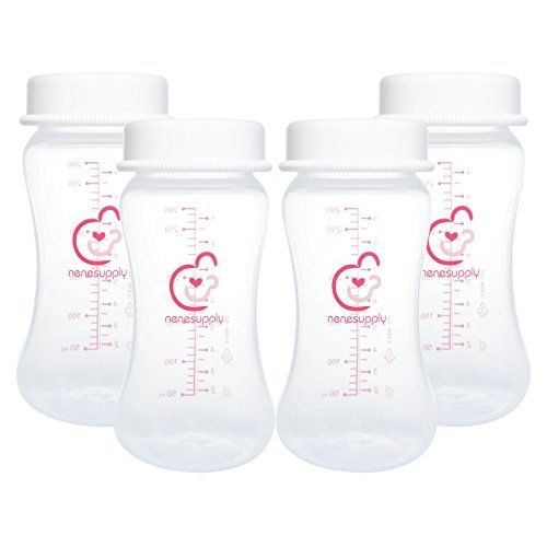  [아마존베스트]NENESUPPLY Wide Neck Breastmilk Collection Bottle Breastmilk Storage Bottle. Use with Spectra S1 Spectra S2...