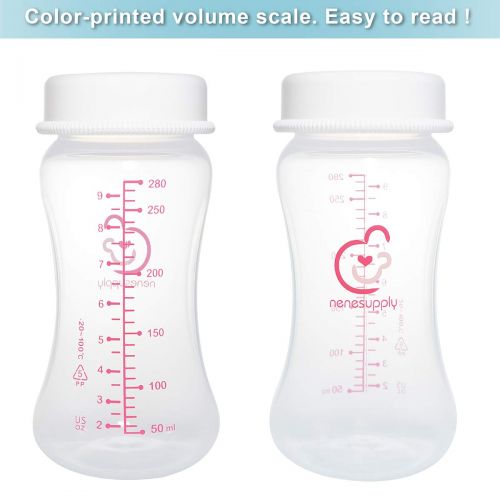  [아마존베스트]NENESUPPLY Wide Neck Breastmilk Collection Bottle Breastmilk Storage Bottle. Use with Spectra S1 Spectra S2...