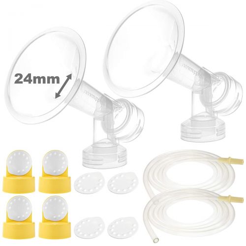  [아마존베스트]NENESUPPLY Nenesupply Compatible Pump Parts for Medela Pump in Style Breastpump 24mm Breastshield Valve...