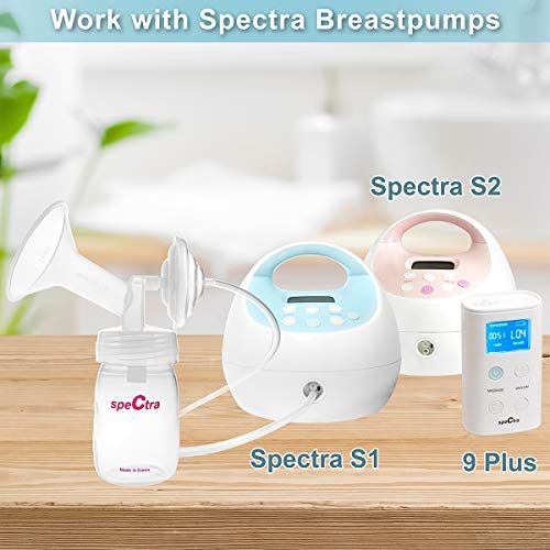  [아마존베스트]NENESUPPLY Nenesupply Pump Parts Compatible with Spectra S2 Spectra S1 9 Plus Breast Pump Not Original Spectra S2 Accessories Not Original Spectra Pump Parts Replacement Flange 24mm Valve Tub