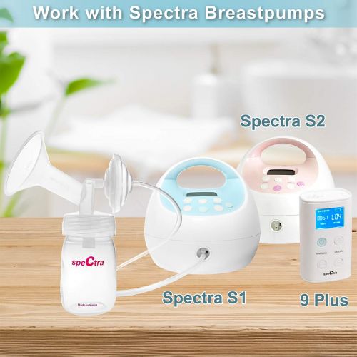  [아마존베스트]NENESUPPLY Nenesupply Pump Parts Compatible with Spectra S2 Spectra S1 9 Plus Breast Pump Not Original Spectra S2 Accessories Not Original Spectra Pump Parts Replacement Flange 24mm Valve Tub