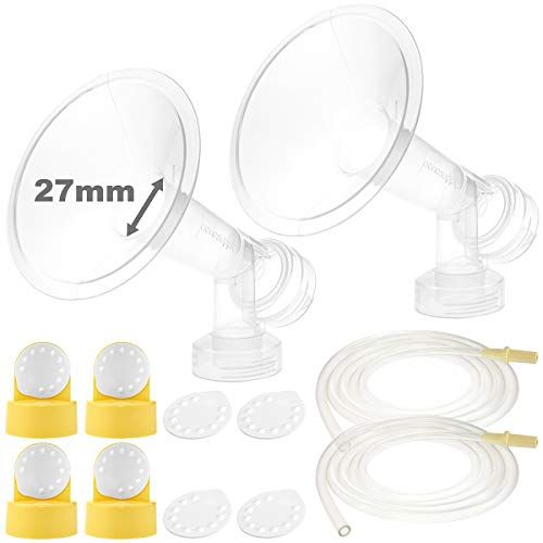  [아마존베스트]NENESUPPLY Nenesupply Compatible Pump Parts for Medela Pump in Style Breastpump PISA 2 Large 27mm...