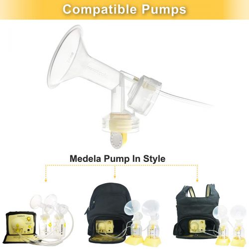  [아마존베스트]NENESUPPLY Nenesupply Compatible Pump Parts for Medela Pump in Style Breastpump PISA 2 Large 27mm...