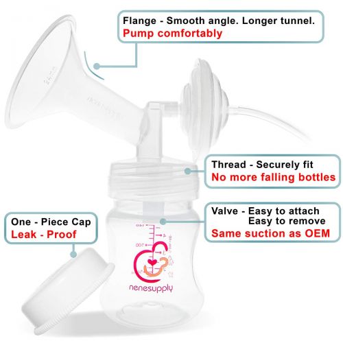  [아마존베스트]NENESUPPLY Nenesupply Pump Parts Compatible with Spectra S2 Spectra S1 Breast Pumps Not Original Spectra...