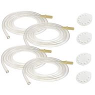 NENESUPPLY Tubing 4 Tubes and 4 Membranes for for Medela Pump in Style Breast Pump Not Original Medela Pump Parts Not Original Medela Pumpinstyle Parts Replace Medela Tubing Medela Pump Tube