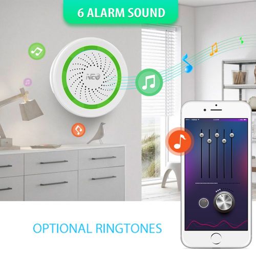  [아마존베스트]NEO Z-Wave Plus Siren Alarm with Strobe alerts, Battery-Powered, Works with SmartThings