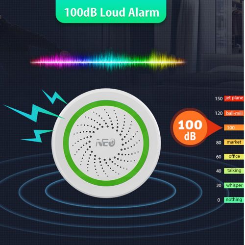  [아마존베스트]NEO Z-Wave Plus Siren Alarm with Strobe alerts, Battery-Powered, Works with SmartThings