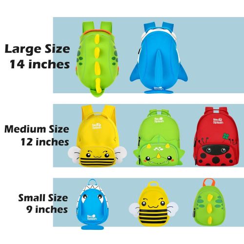  NEO-SPLASH Waterproof 3D Kids Backpack for Preschool Toddler