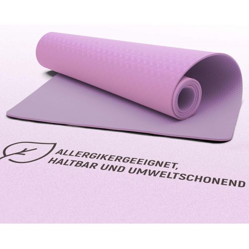  [아마존베스트]NEOLYMP Premium yoga mat / sports mat for professional sports area and e-book with over 100 exercises, gym mat, fitness mat, training mat, Pilates mat, soft floor mat.