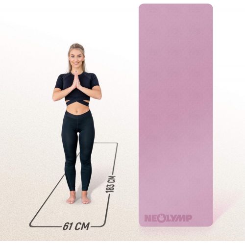  [아마존베스트]NEOLYMP Premium yoga mat / sports mat for professional sports area and e-book with over 100 exercises, gym mat, fitness mat, training mat, Pilates mat, soft floor mat.