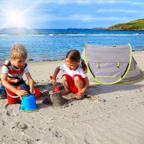  [아마존베스트]NEQUARE Baby Beach Tent, Portable Pop Up Tent, UPF 50+ Sun Shelters, Baby Shade with Mosquito Net, Sun...