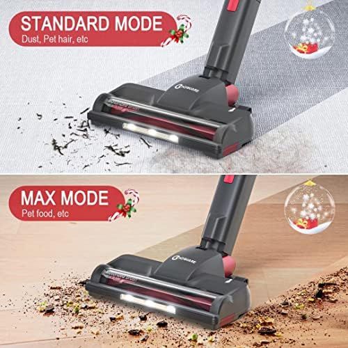  NEQUARE Cordless Vacuum Cleaner, 175W Stick Vacuum Cleaner with Self-Standing, Root Cyclone Technology, 40mins Long Runtime, Lightweight Multi-Surface & Pet Hair Cleaning, S12 Seri