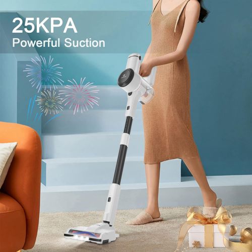  NEQUARE Cordless Vacuum Cleaner, Stick Vacuum Cleaner with 280W 25Kpa Powerful Suction 40min Runtime, 2200mAh Battery 4 in 1 Lightweight Handheld Vacuum for Car Pet Hair Carpet Har