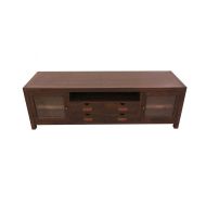 NES Furniture Fine Handcrafted Solid Teak Wood Ribery TV Stand/Console Table, 69