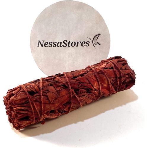  인센스스틱 NESSASTORES - California White Sage + Dragons Blood Smudge Stick 4 Bundle #JC-160 (6 pcs)