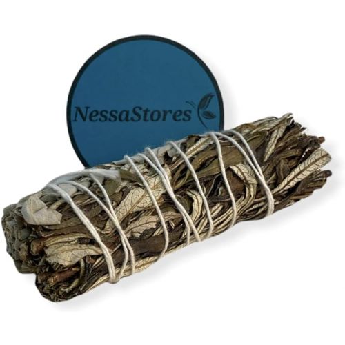  인센스스틱 NESSASTORES - White Sage + Yerba Santa Smudge Stick Incense 4 Bundle #JC-152 (16 pcs)