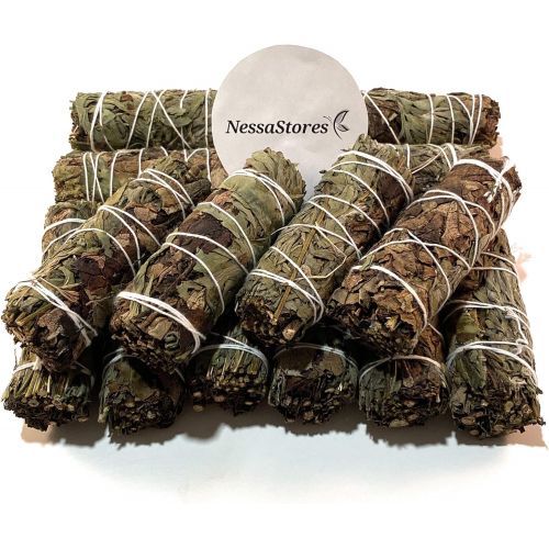  인센스스틱 NESSASTORES - Yerba Santa + Mugwort Smudge Incense 4 Bundle #JC-170 (20 pcs)