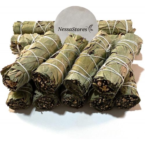  인센스스틱 NessaStores - Bay Leaves Smudge Stick 4 Bundle #JC-169 (6 pcs)