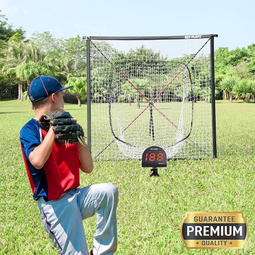  NET PLAYZ Smart Baseball Trainer Combo with 1 Set Sport Radar