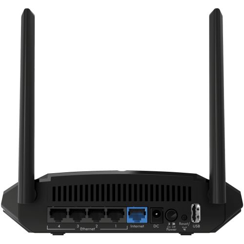  NETGEAR AC1200 Dual Band Smart WiFi Router, 5-port Gigabit Ethernet (R6120)