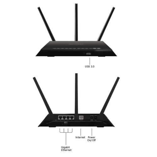  NETGEAR AC1900 Dual Band Smart WiFi Router, 5-port Gigabit Ethernet (R6900)