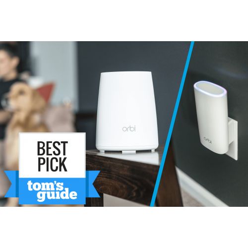  NETGEAR Orbi Whole Home Mesh WiFi System - Simple setup, Wireless router replacement, no WiFi dead zones, Up to 3500 sqft, 2pk (RBK30)