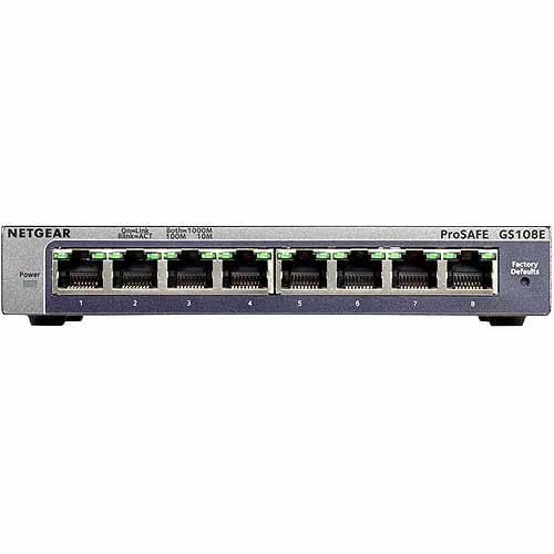  NETGEAR ProSafe Plus GS108Ev3 - switch - 8 ports