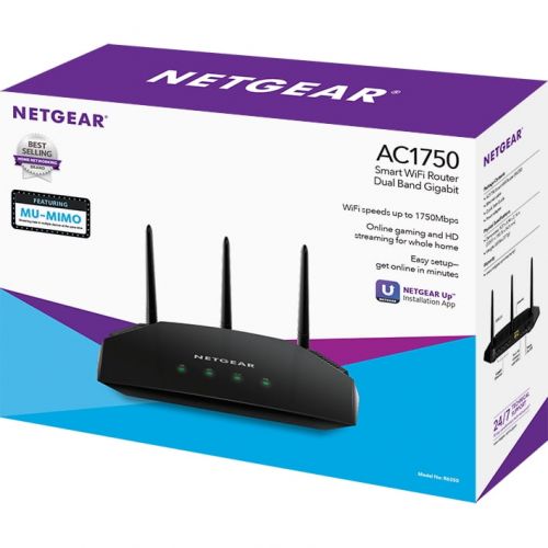  NETGEAR AC1750 Dual Band Smart WiFi Router (R6350-100NAS)