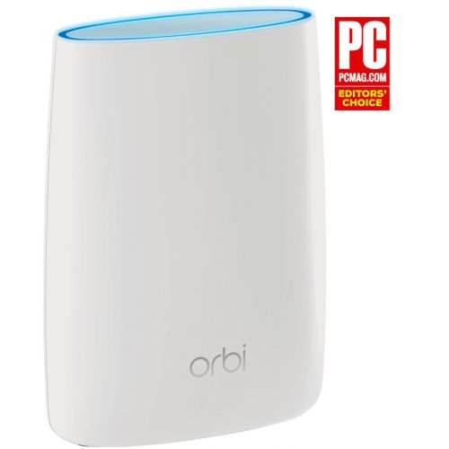  NETGEAR Orbi Ultra-Performance Whole Home Mesh WiFi System - WiFi router and single satellite extender with speeds up to 3Gbps over 5,000 sq. feet, AC3000 (RBK50)