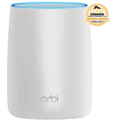  NETGEAR Orbi Ultra-Performance Whole Home Mesh WiFi System - WiFi router and single satellite extender with speeds up to 3Gbps over 5,000 sq. feet, AC3000 (RBK50)