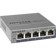 NETGEAR 5-Port Gigabit Ethernet Plus Switch (GS105Ev2) - Managed, Desktop or Wall Mount, and Limited Lifetime Protection