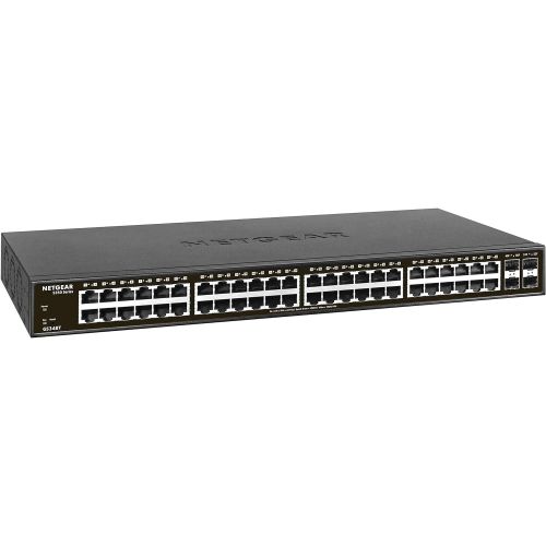  [아마존 핫딜]  [아마존핫딜]NETGEAR 52-Port Gigabit Ethernet Smart Managed Pro Switch (GS348T) - with 4 x 1G SFP, Desktop/Rackmount, S350 Series