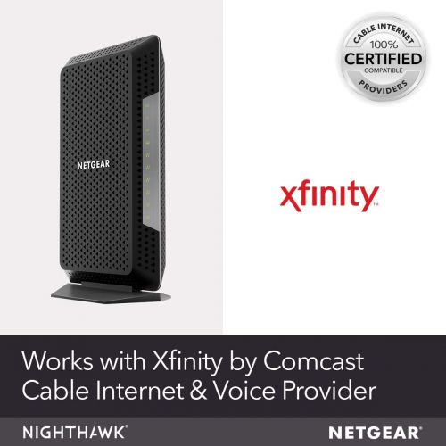  [아마존 핫딜]  [아마존핫딜]NETGEAR Nighthawk Cable Modem with Voice CM1150V - For Xfinity by Comcast Internet & Voice | Supports Cable Plans Up to 2 Gigabits | 2 Phone lines | 4 x 1G Ethernet ports | DOCSIS