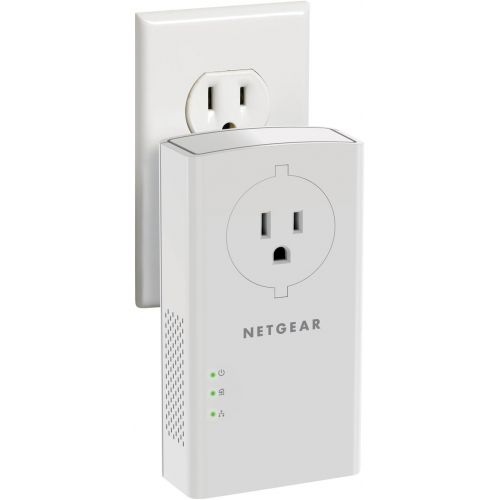  [아마존핫딜][아마존 핫딜] NETGEAR Powerline Adapter 2000 Mbps (2) Gigabit Ethernet Ports with Passthrough + Extra Outlet (PLP2000)