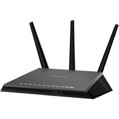  NETGEAR Nighthawk Smart WiFi Router (R7000) - AC1900 Wireless Speed (up to 1900 Mbps) | Up to 1800 sq ft Coverage & 30 Devices | 4 x 1G Ethernet and 2 USB ports | Armor Security