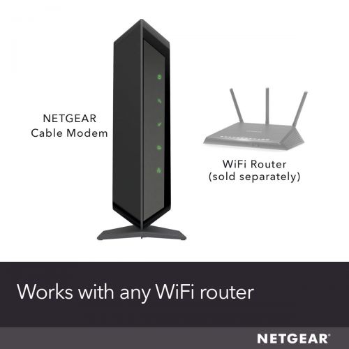  NETGEAR Cable Modem CM700 - Compatible with all Cable Providers including Xfinity by Comcast, Spectrum, Cox | For Cable Plans Up to 500 Mbps | DOCSIS 3.0