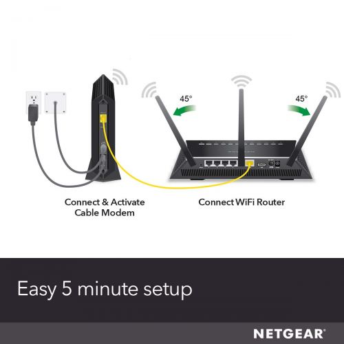  NETGEAR Cable Modem CM700 - Compatible with all Cable Providers including Xfinity by Comcast, Spectrum, Cox | For Cable Plans Up to 500 Mbps | DOCSIS 3.0