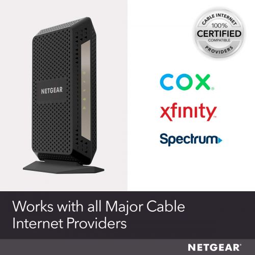  NETGEAR Cable Modem CM1000 - Compatible with all Cable Providers including Xfinity by Comcast, Spectrum, Cox | For Cable Plans Up to 1 Gigabit | DOCSIS 3.1