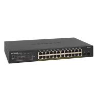 NETGEAR 26 Port PoE Gigabit Ethernet Smart Switch (GS324TP) Managed, with 24 x PoE+ @ 190W, 2 x 1G SFP, Desktop or Rackmount, S350 series